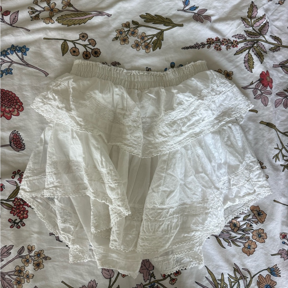LoveShackFancy Ruffle Mini Skirt